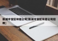 新湖中宝区块链公司[新湖中宝区块链公司招聘]