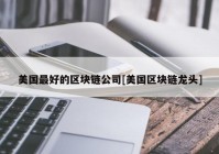 美国最好的区块链公司[美国区块链龙头]